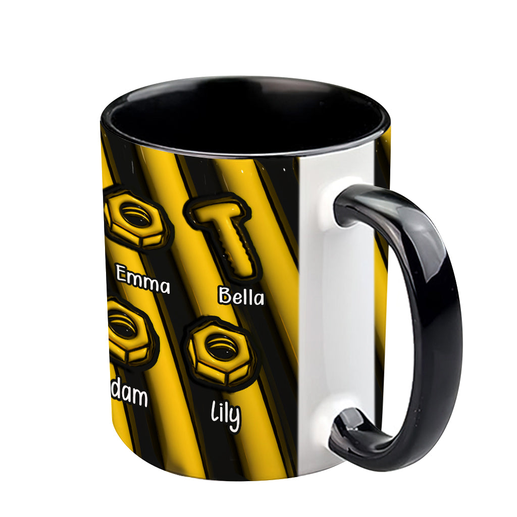 If Dad Can't Fix It We're All Screwed - Personalized Father Accent Mug