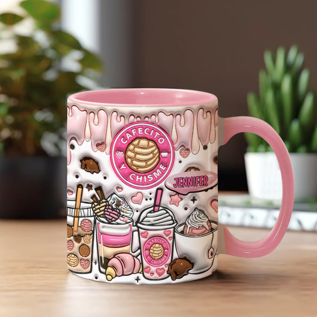 Cafecito Y Chisme - Personalized Coffee Accent Mug