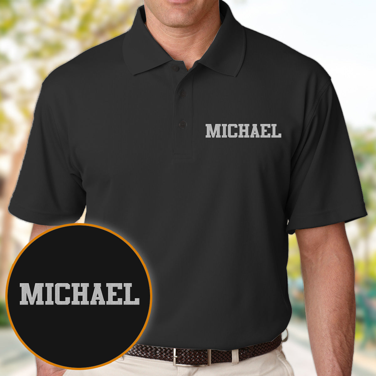 Custom Name - Personalized Uncle Embroidered Polo Shirt