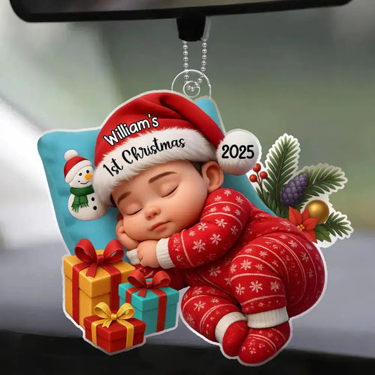 Baby’s First Christmas Acrylic Ornament High Clarity Beautiful Holiday Keepsake Gift Choice