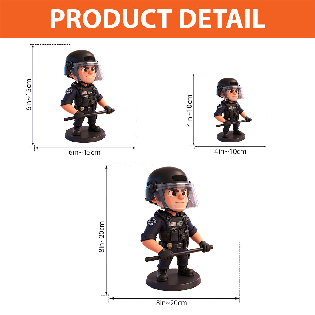 Any Photo - Personalized Police Officer Custom Shaped Acrylic Plaque
