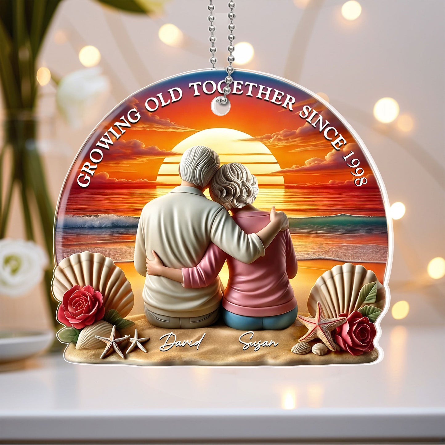Custom Ornament for Senior Couples - A Heartwarming Gift of Love