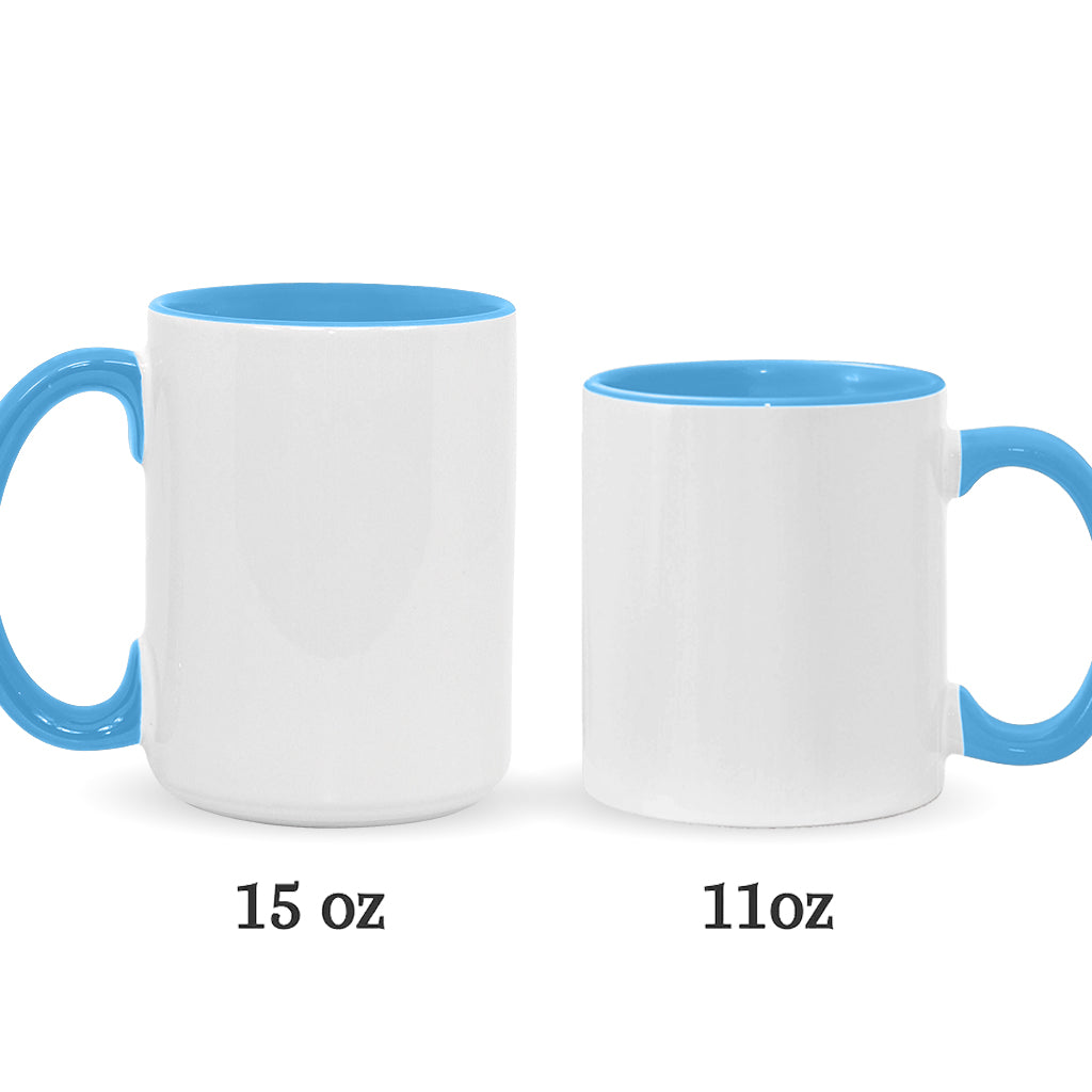 Holding Hands Grandma Mom Nana - Personalized Grandma Accent Mug