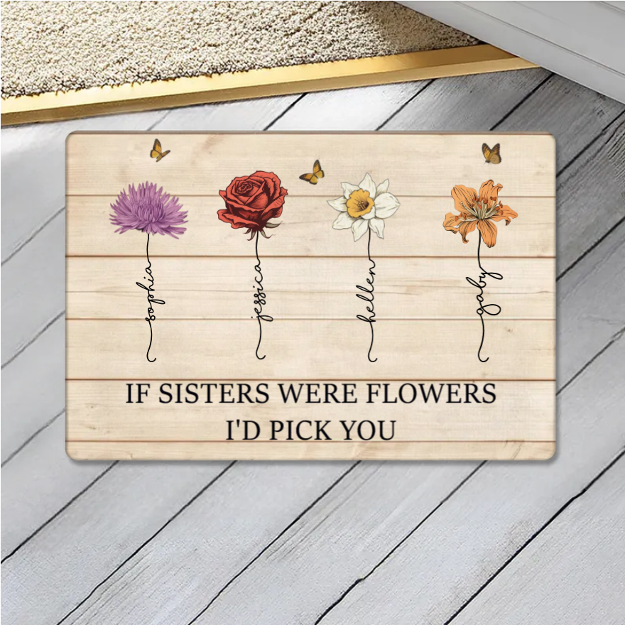 If Friends Were Flowers I'd Pick You - Personalized Cup or Poster or Ornament or Jewelry Dish or Plaque or Keychain