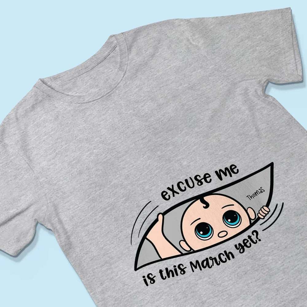Funny Pregnancy T-Shirt – Customizable “Baby Is Coming” Women’s Tee, Hoodie & Sweatshirt, Perfect Gift for Moms-to-Be