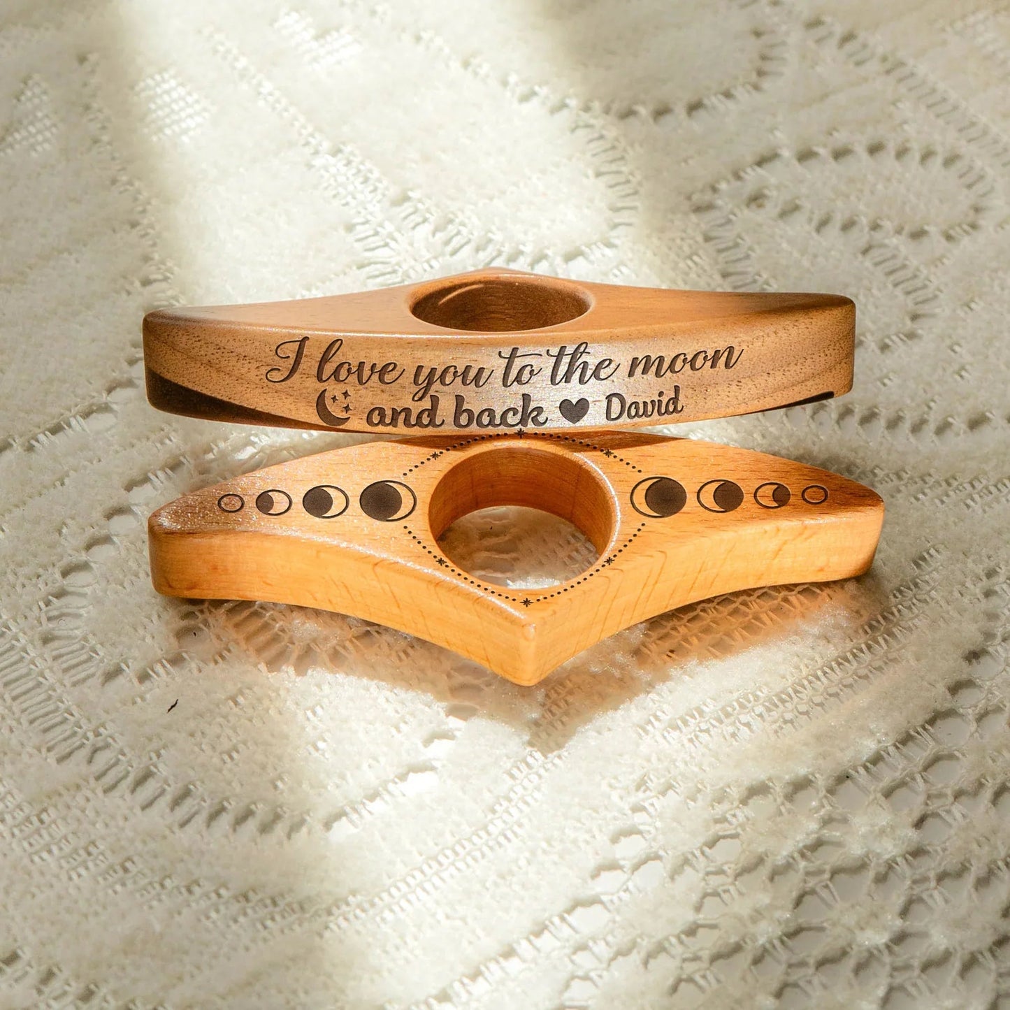 Book Page Holder with Wooden Engraved Design, A Practical and Heartwarming Gift for Readers