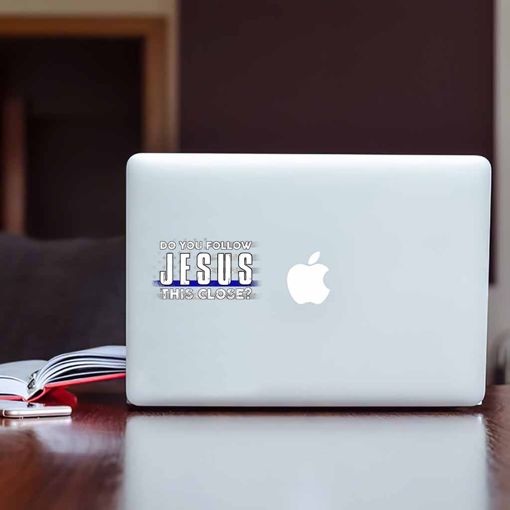 Do You Follow - Jesus Police Officer Decal Full