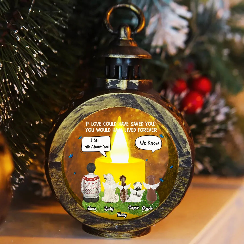 Heartfelt Lantern Ornament Keepsake for Pet Memorial, Warm Tribute Gift of Love and Remembrance