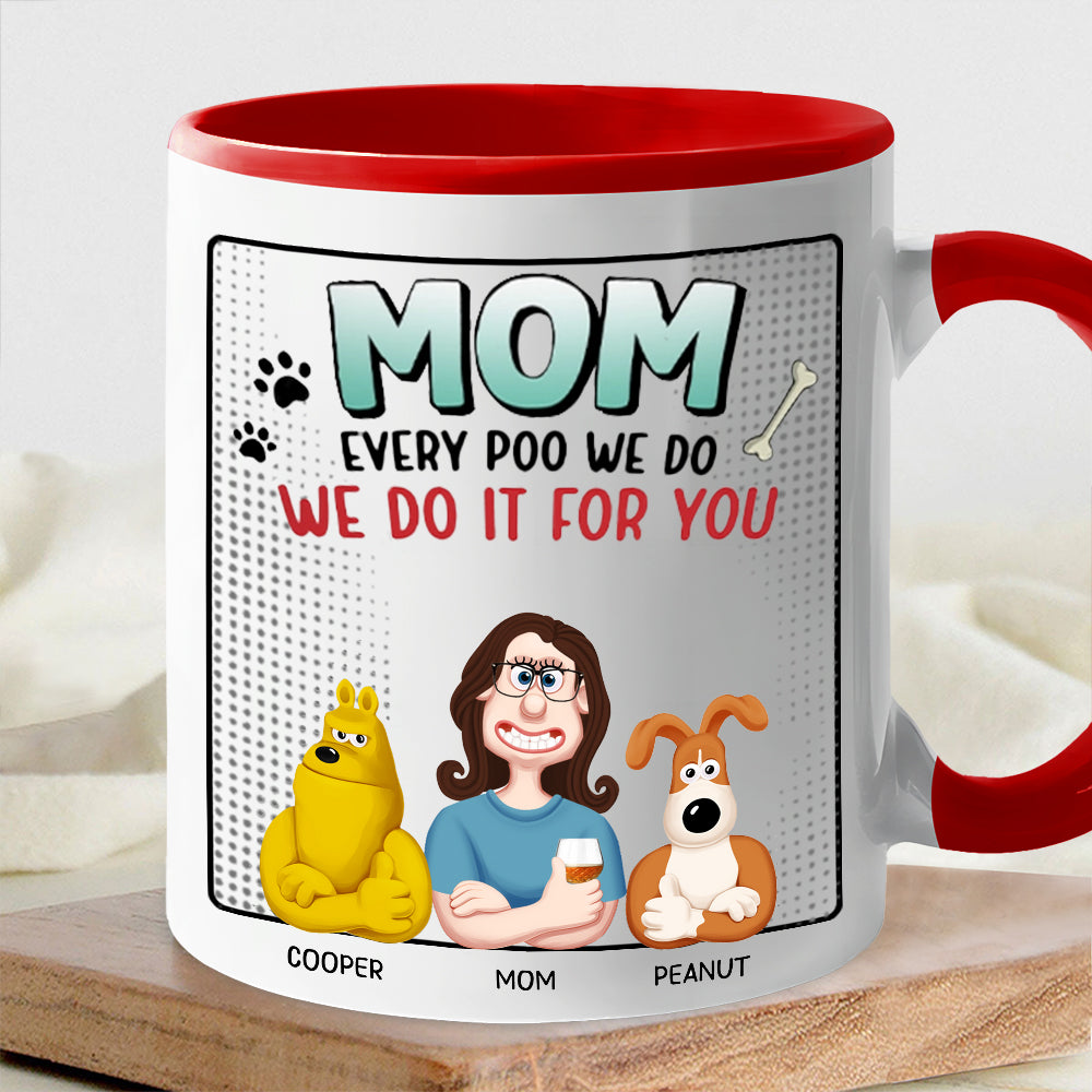 Personalized Ceramic Dog Mom Mug – Custom Gift Cup