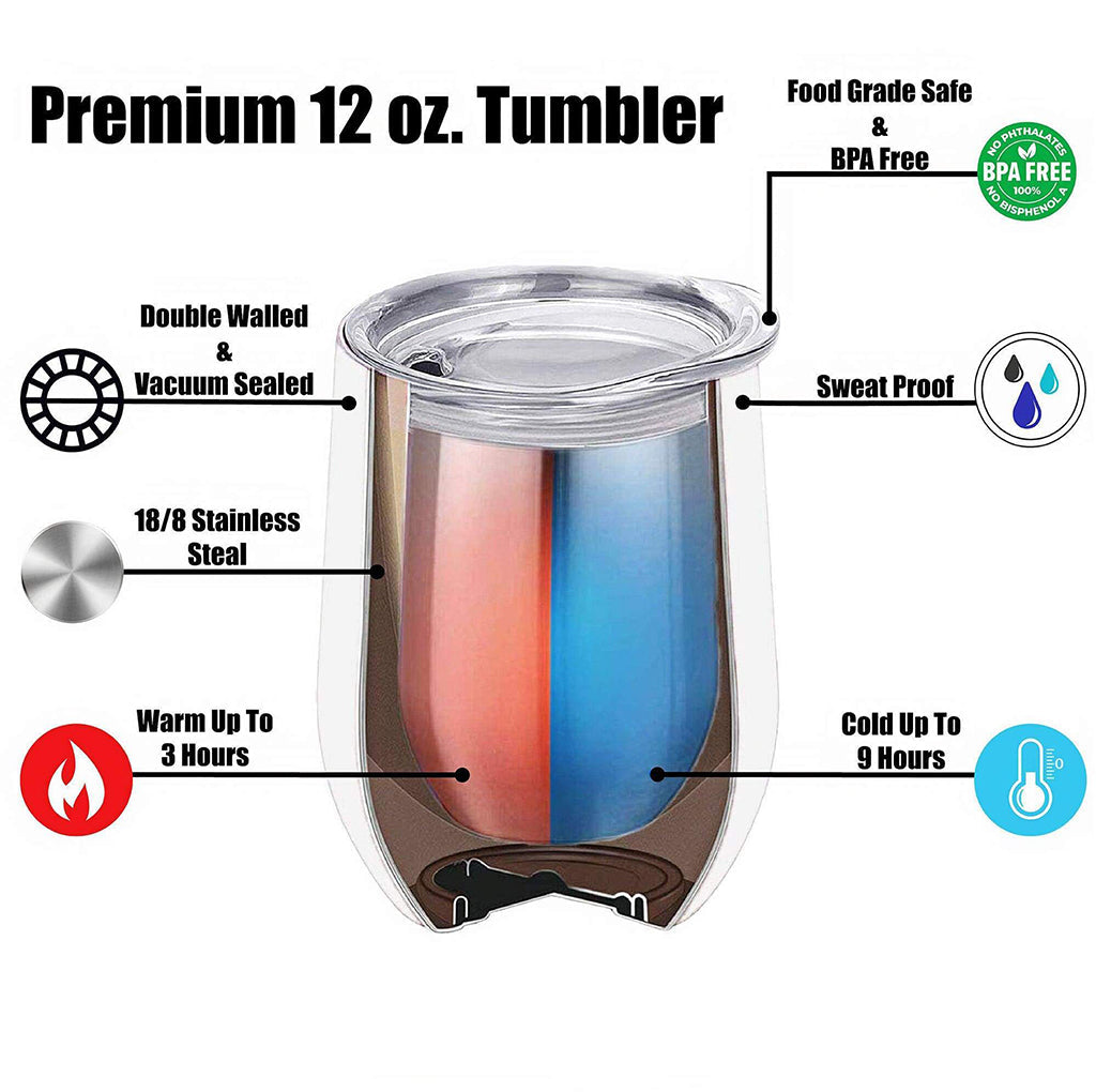 Don't F With My Energy - Personalized Witch Wine Tumbler