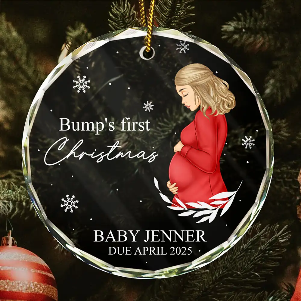 Crystal Ornament for Mom-to-Be – Heartfelt Keepsake, Cherished Pregnancy Moment, Perfect Gift for Baby Shower