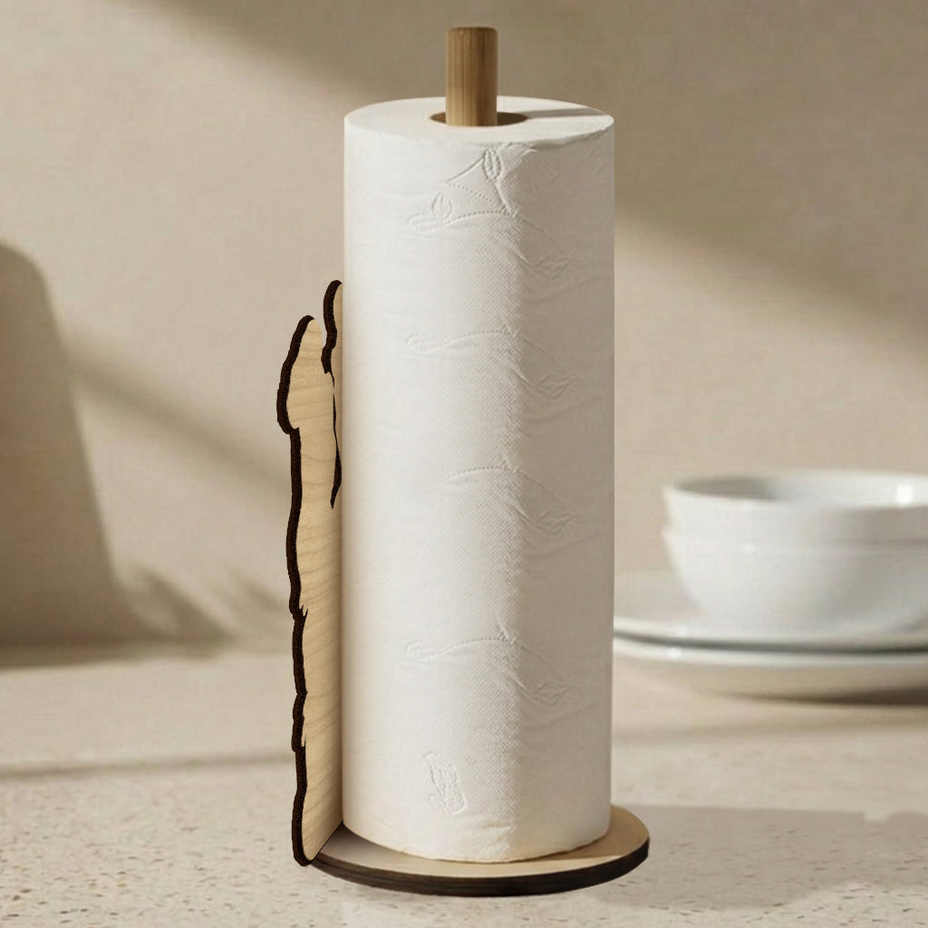 Custom Any Photo Our Kitchen - Personalized Couple Paper Towel Stand