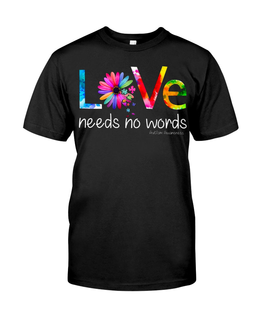Autism Love No Word - Autism Awareness T-shirt and Hoodie 0921