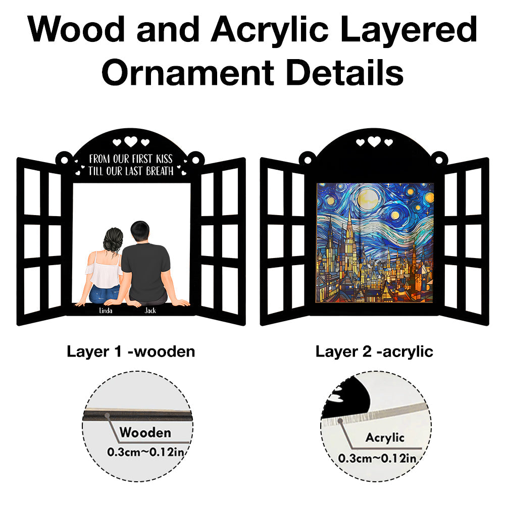 Starry Window Ornament - A Personalized Gift to Celebrate Eternal Love