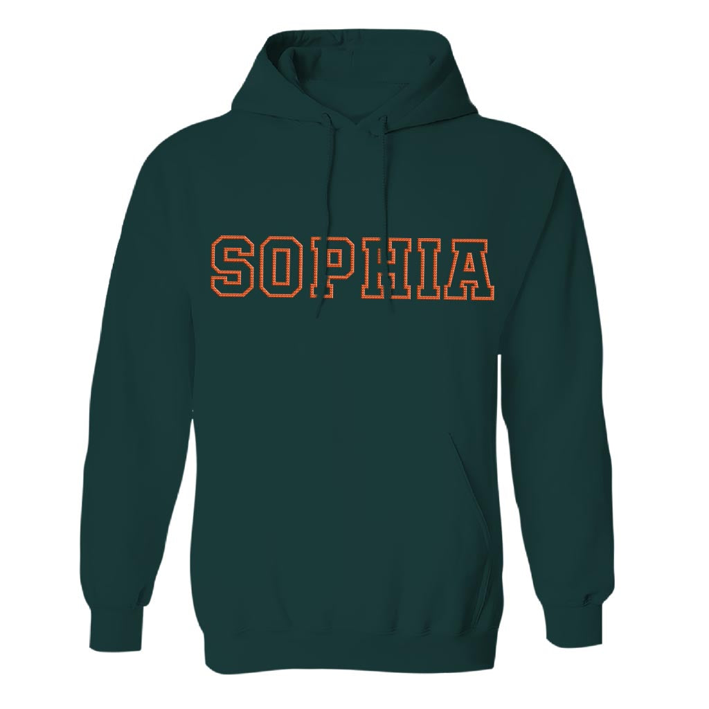 Custom Name - Personalized Step Mom Embroidered Hoodie