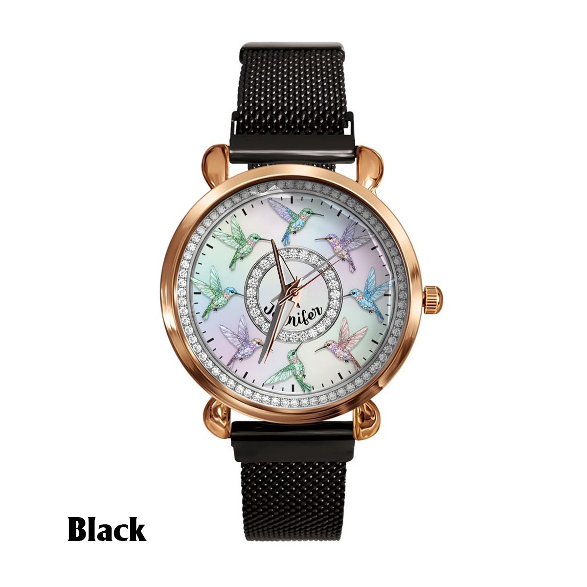 Beautiful Hummingbirds - Personalized Gardening Women Hand Watch
