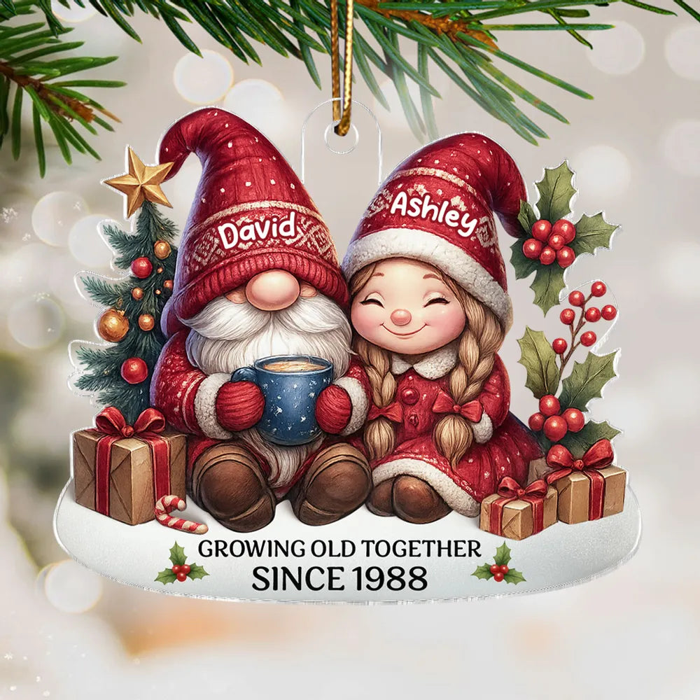 To My Forever Love - Custom Couple's Acrylic Ornament, Personalized Love Gift