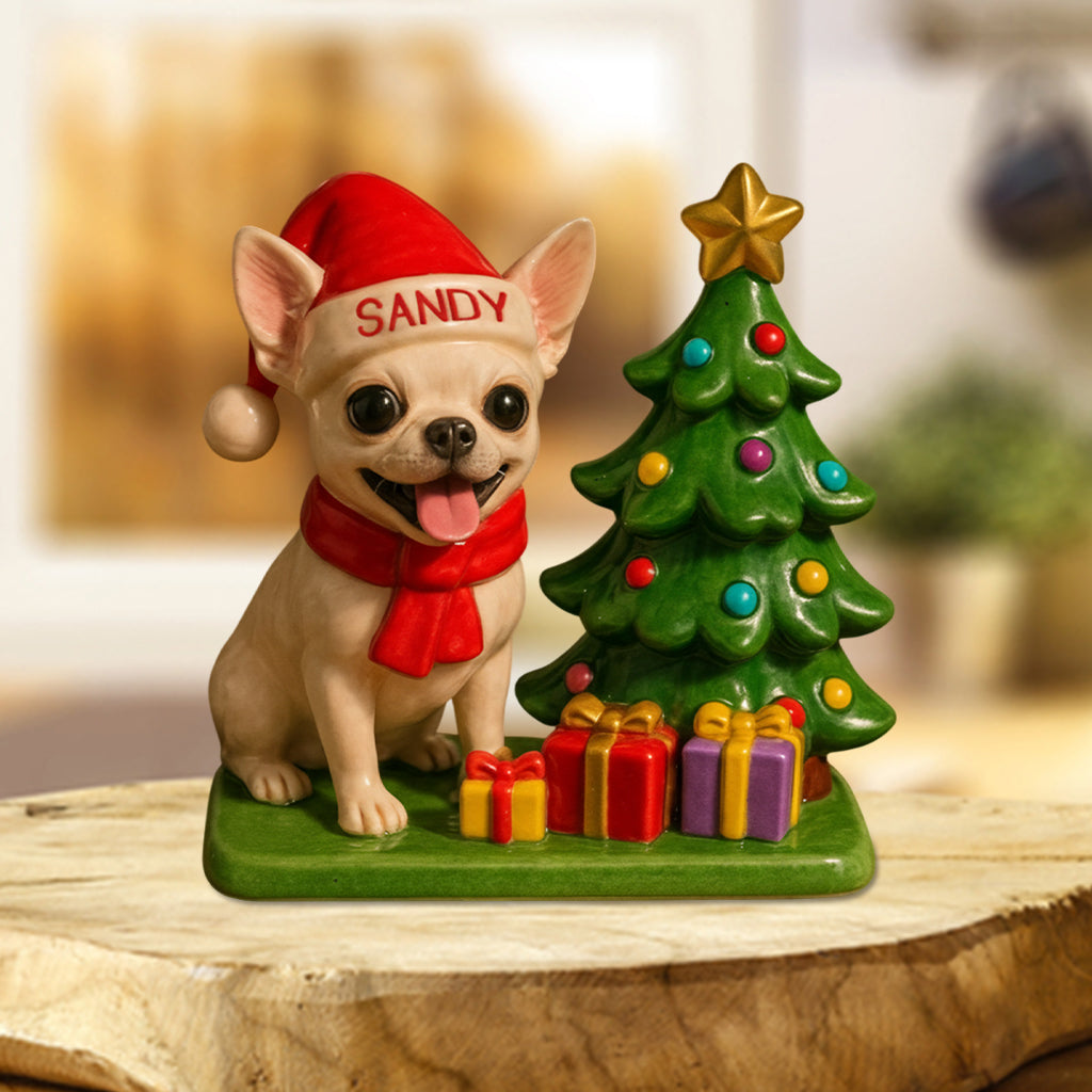 Dog Christmas - Personalized Dog Custom Shaped Acrylic Plaque