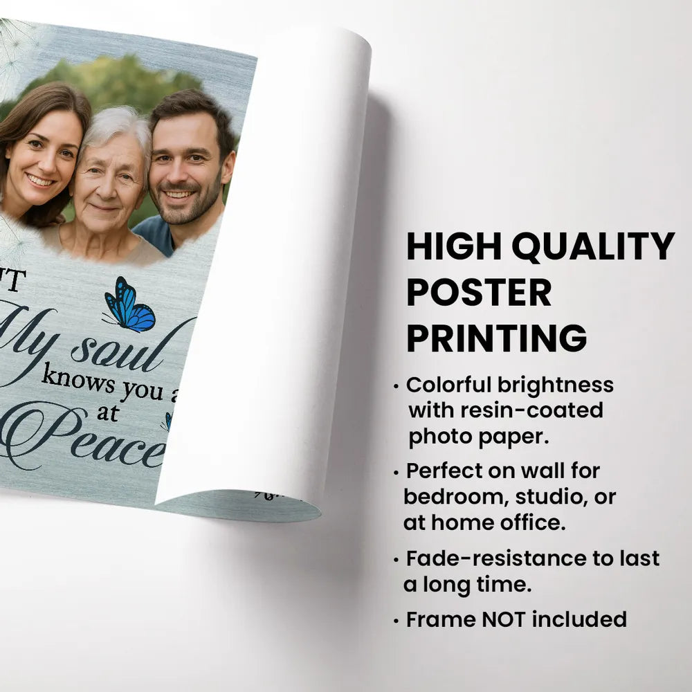 Memorial Poster or Canvas Tribute Gift with Personalized Design