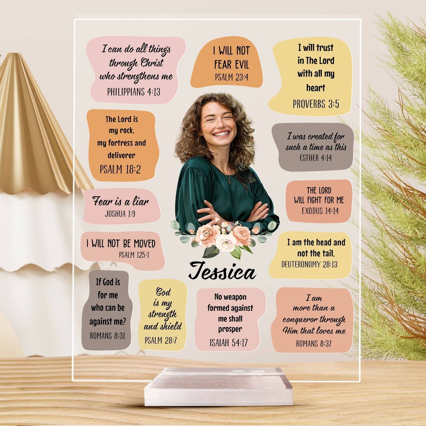 Inspirational Scripture Moments - Customizable Acrylic Photo Plaque with Personalized Bible Verses