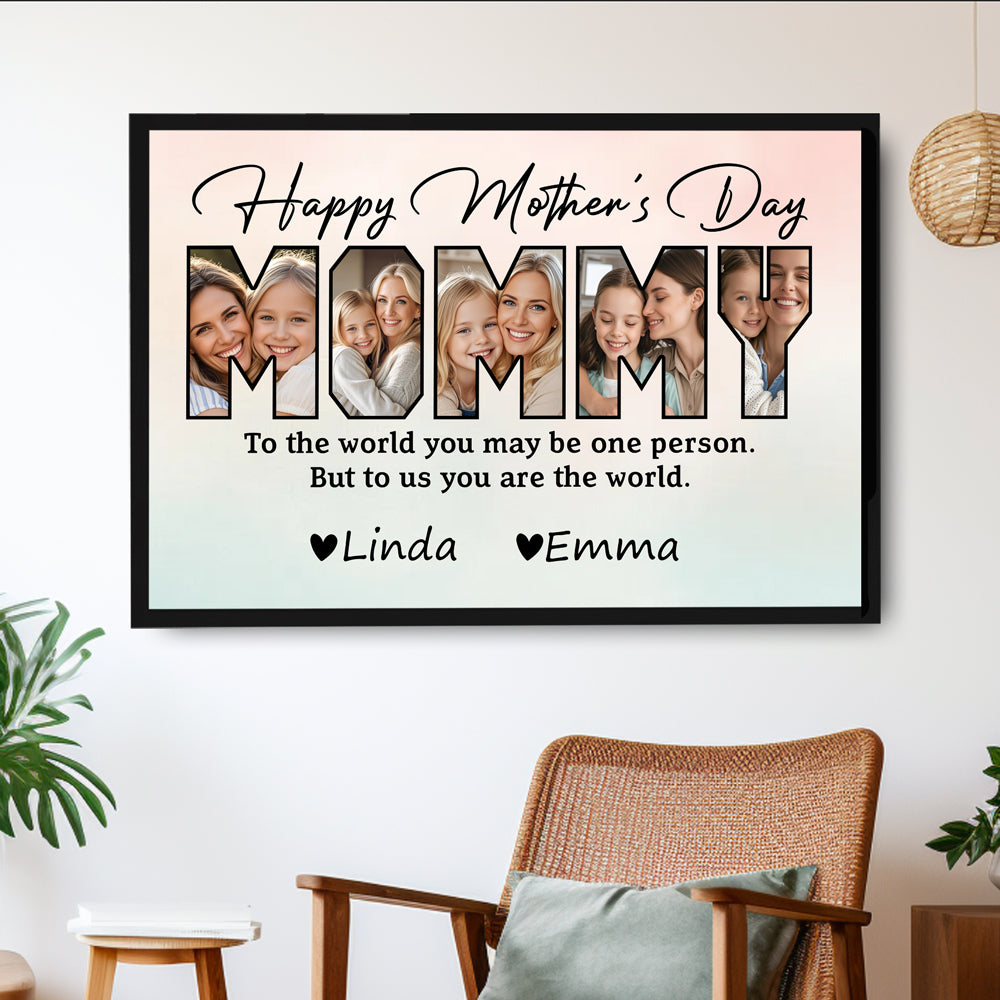 Personalized Mother's Day Poster - Custom Family Moments Canvas