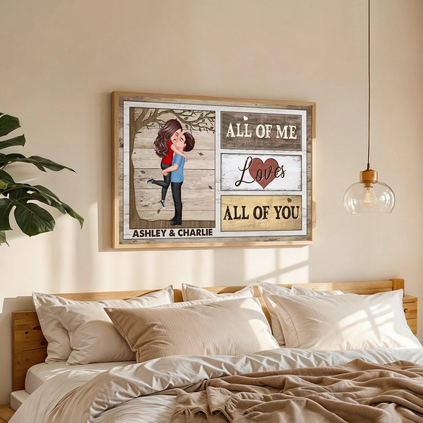 Custom Couple Poster All Of Me Loves All Of You Modern Romantic Wall Art Unique Gift For Anniversary Birthday Or Christmas