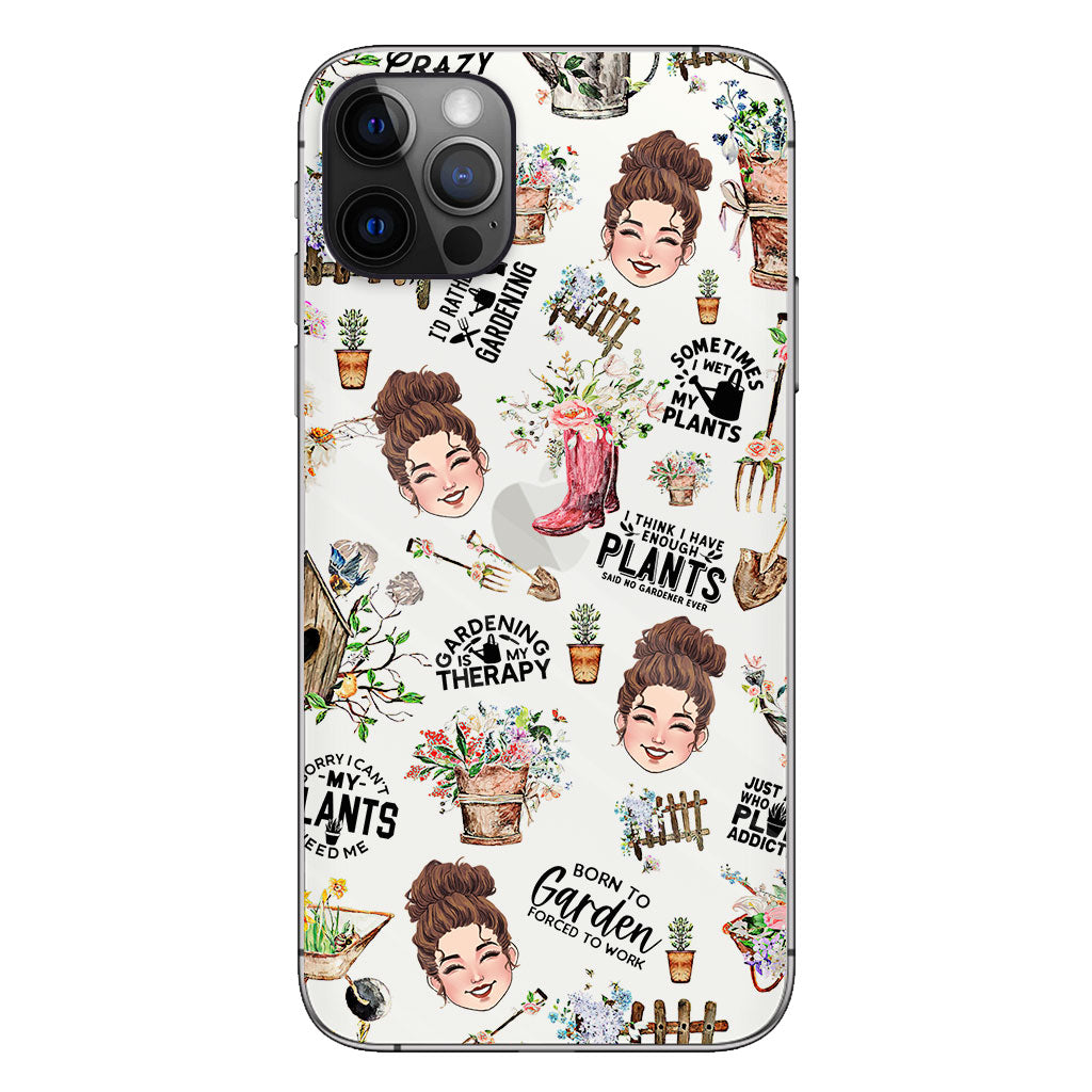 I Did Gardening Since Birth - Personalized Gardening Clear Phone Case