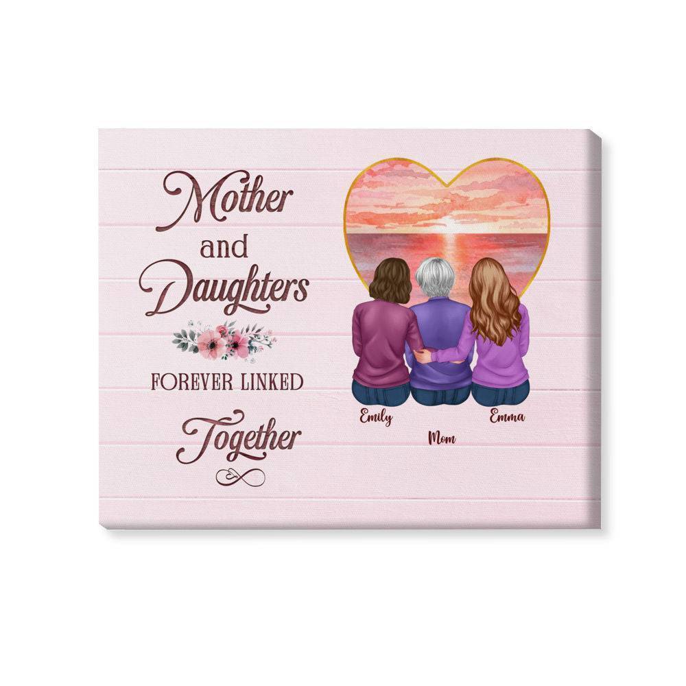 Forever Bonded - 'Always Liked Together' Personalized Poster or Canvas for Mom - Perfect Mother's Day Gift