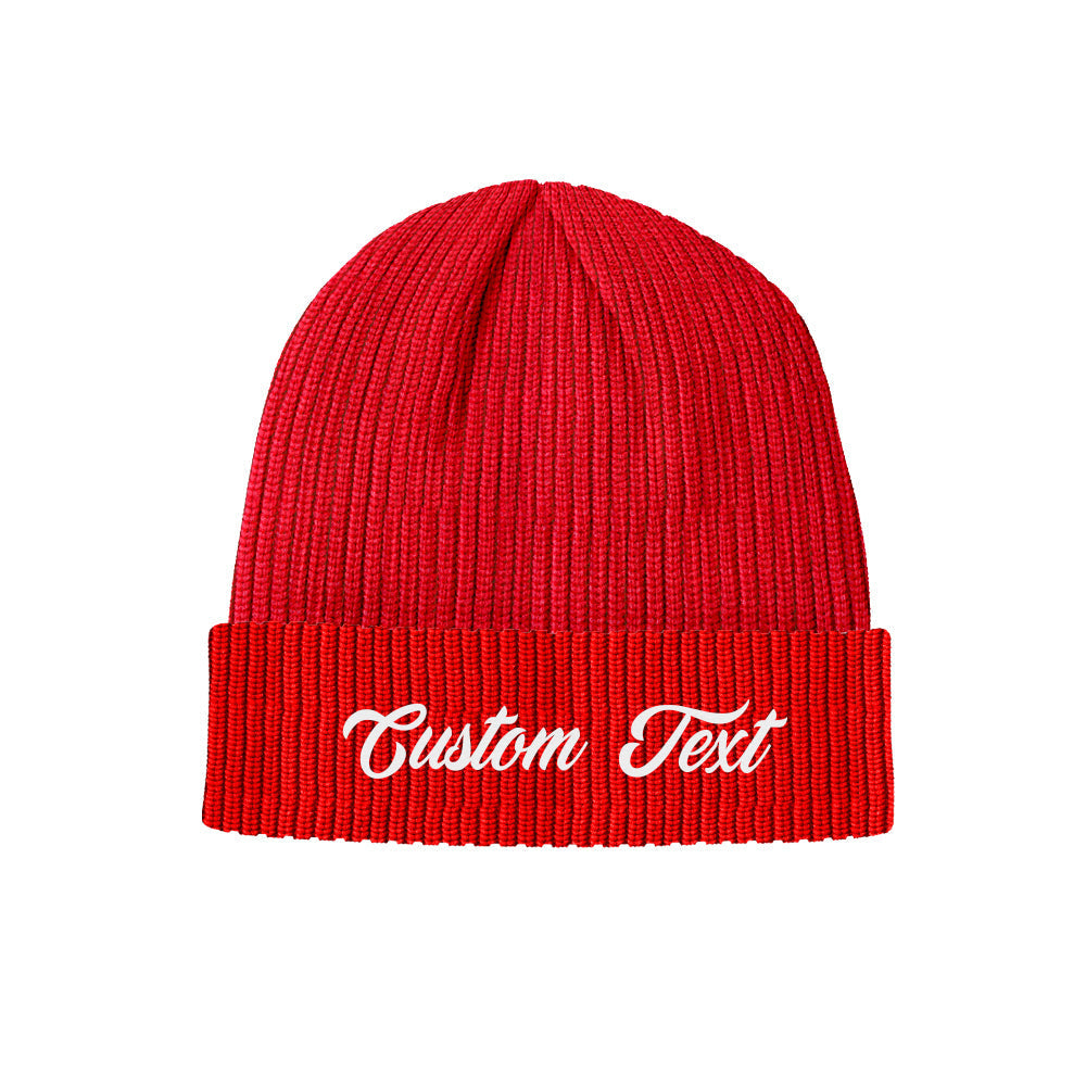 Custom Text Knitted Hat