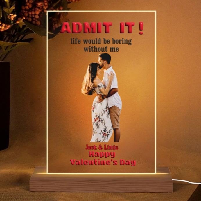 Personalized Valentine’s Day Glass Cup – Romantic Gift for Couples