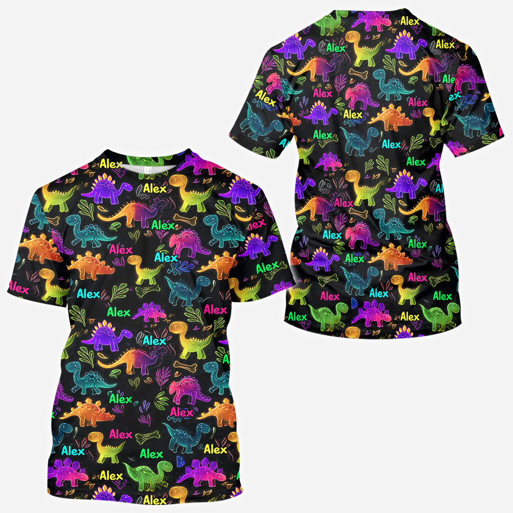 Dinosaur Suitable for Kids to Go Out with Outdoor - Personalized Kid All Over Shirt