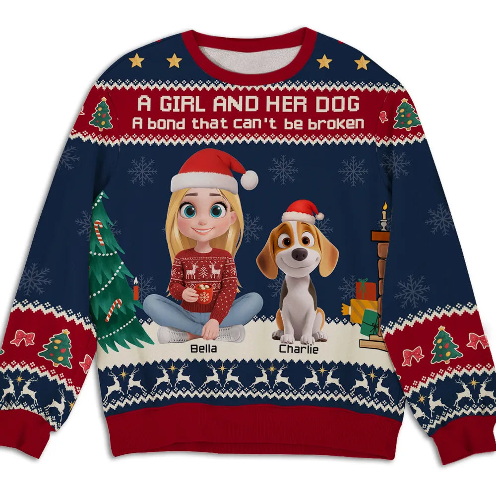 Custom Christmas Sweatshirt for Dog Lovers