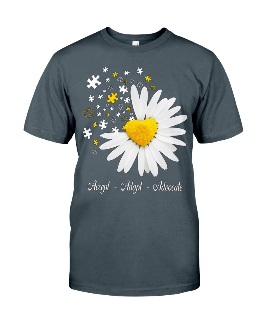 Autism Accept Adapt Advocate - Autism Awareness T-shirt and Hoodie 0921