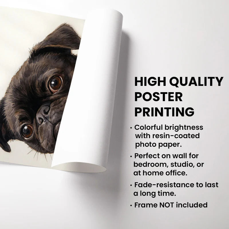 Custom Watercolour Pet Poster – Personalized Dog Portrait