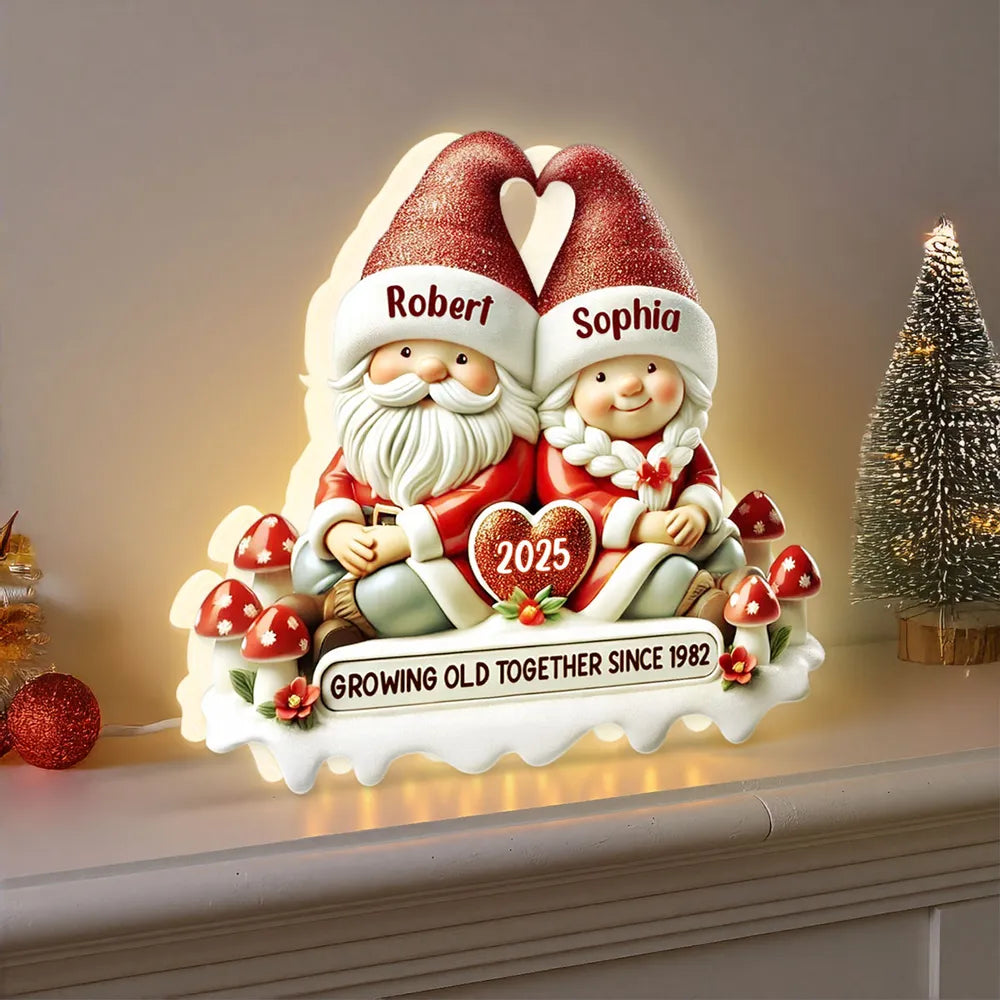 Custom Acrylic Light Box Gift for Christmas, Holiday Décor