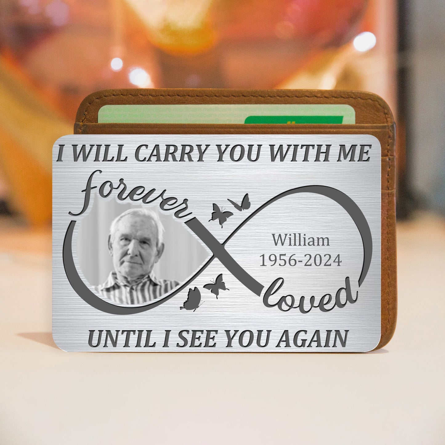 Eternal Love - Custom Metal Wallet Card for Cherished Memories