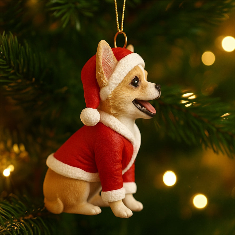Furry And Bright - Personalized Dachshund Dog Custom Made 3D Minifigure Ornament