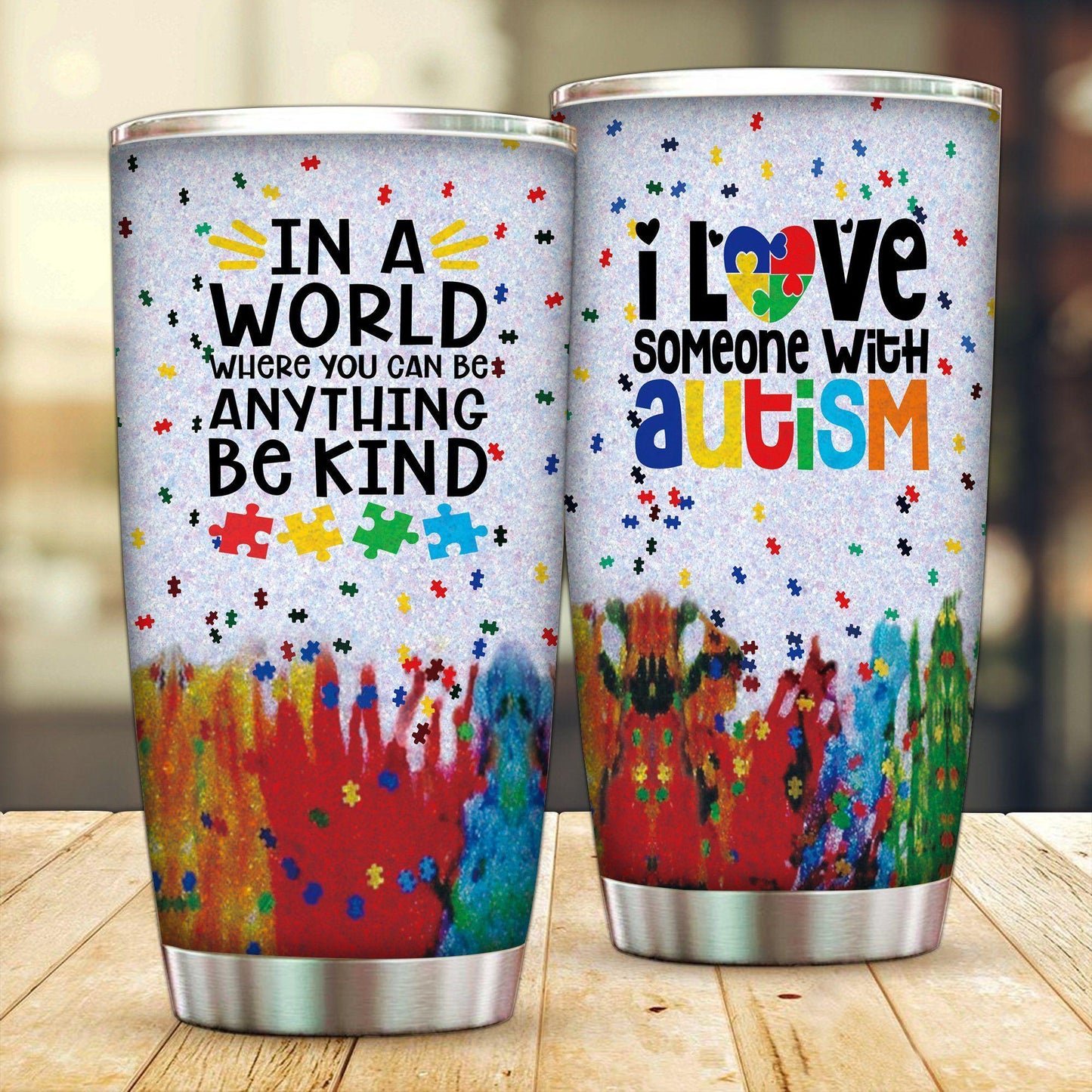 I Love Someone With Autism - Autism Awareness Tumbler 0921