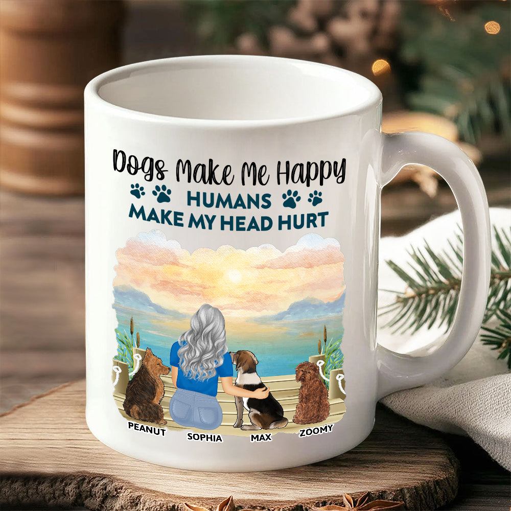 A Girl & Her Dog - A Bond That Can't Be Broken, Custom Ceramic Mug, Perfect Gift for Dog Lovers - Personalized Mug – Ideal Gift Choice!
