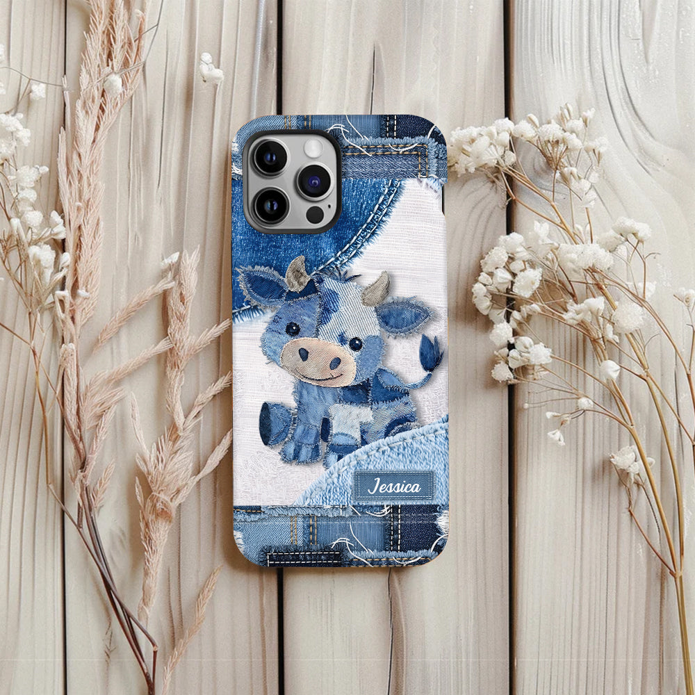Cute Highland Cow - Personalized Highland Cow Full Print Phone Case