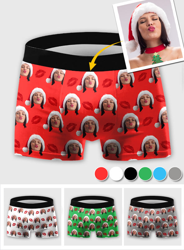 Custom Photo Men's Boxer - gift for husband, boyfriend - Personalized Men’s Boxer Briefs