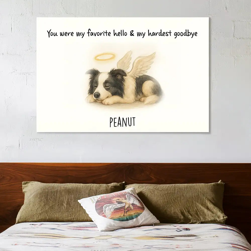 White Ceramic Pet Memorial Mug – Personalized Sympathy Gift
