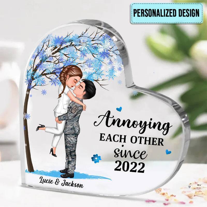 Personalized Acrylic Plaque For Couples - Gifts by Occupation - Casual/Work Uniform/Christmas/Wedding Styles