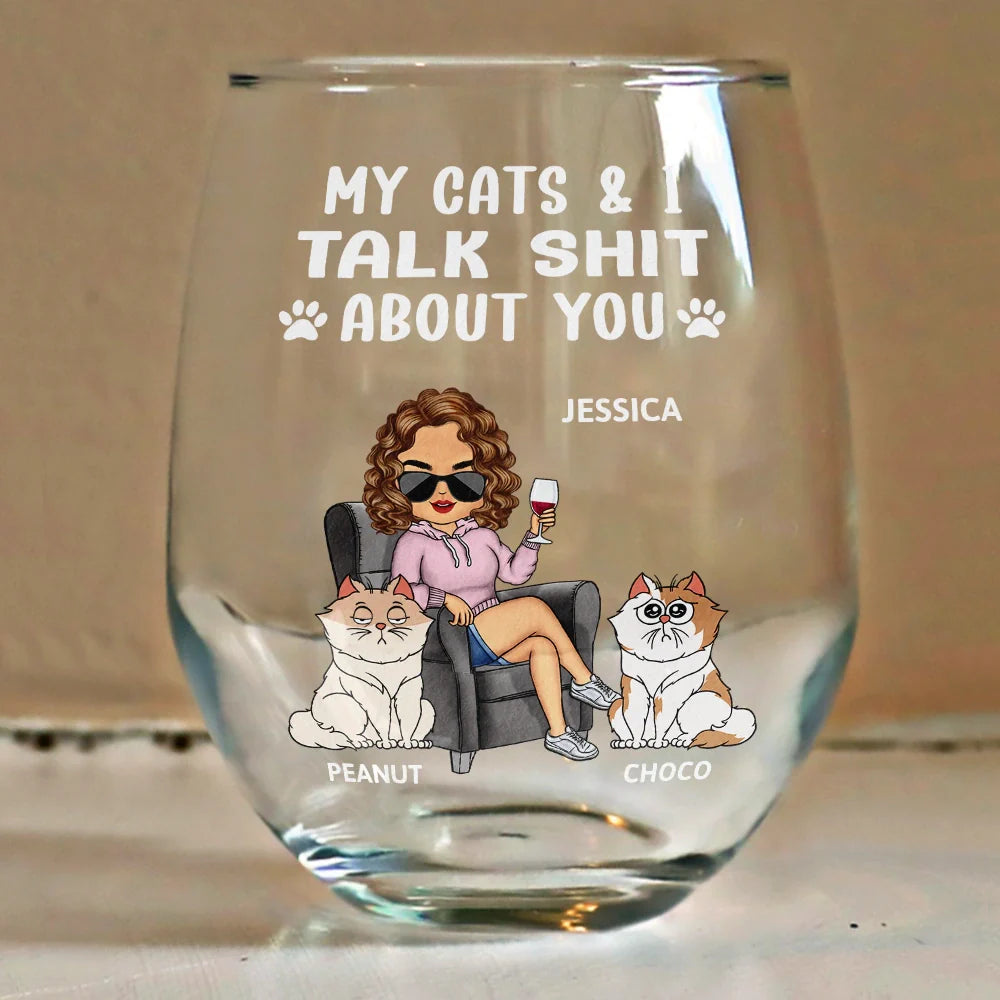 Personalized Wine Glass for Dog Lovers – Fun Gift for Her and Her Dog with Custom Design