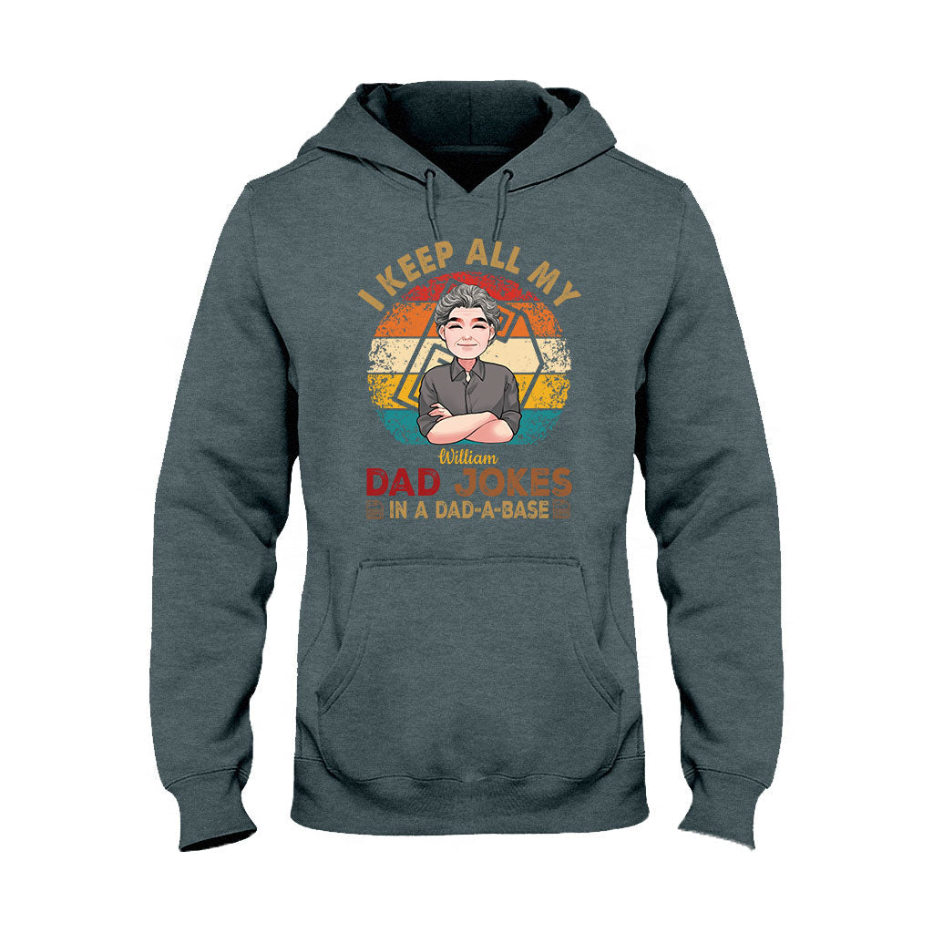 I Keep All My Dad Jokes - Personalized Father T-shirt And Hoodie
