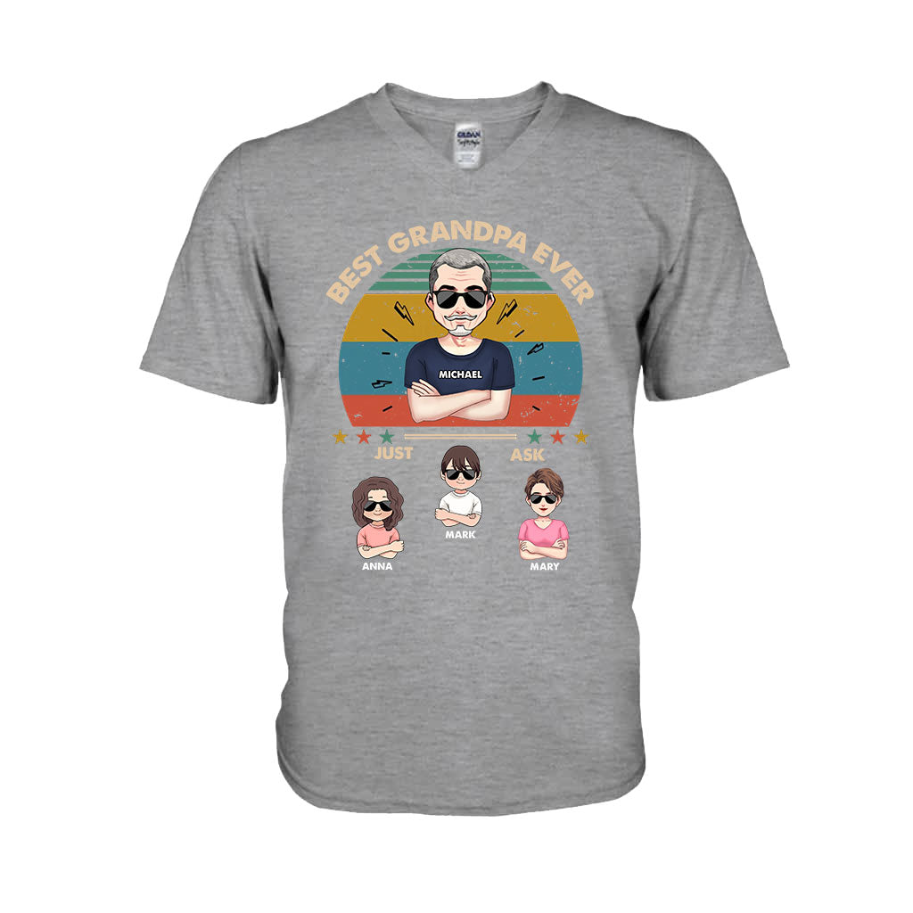 Best Dad Ever - Gift for dad, dad, mom, grandpa, grandma, grandpa - Personalized T-shirt And Hoodie
