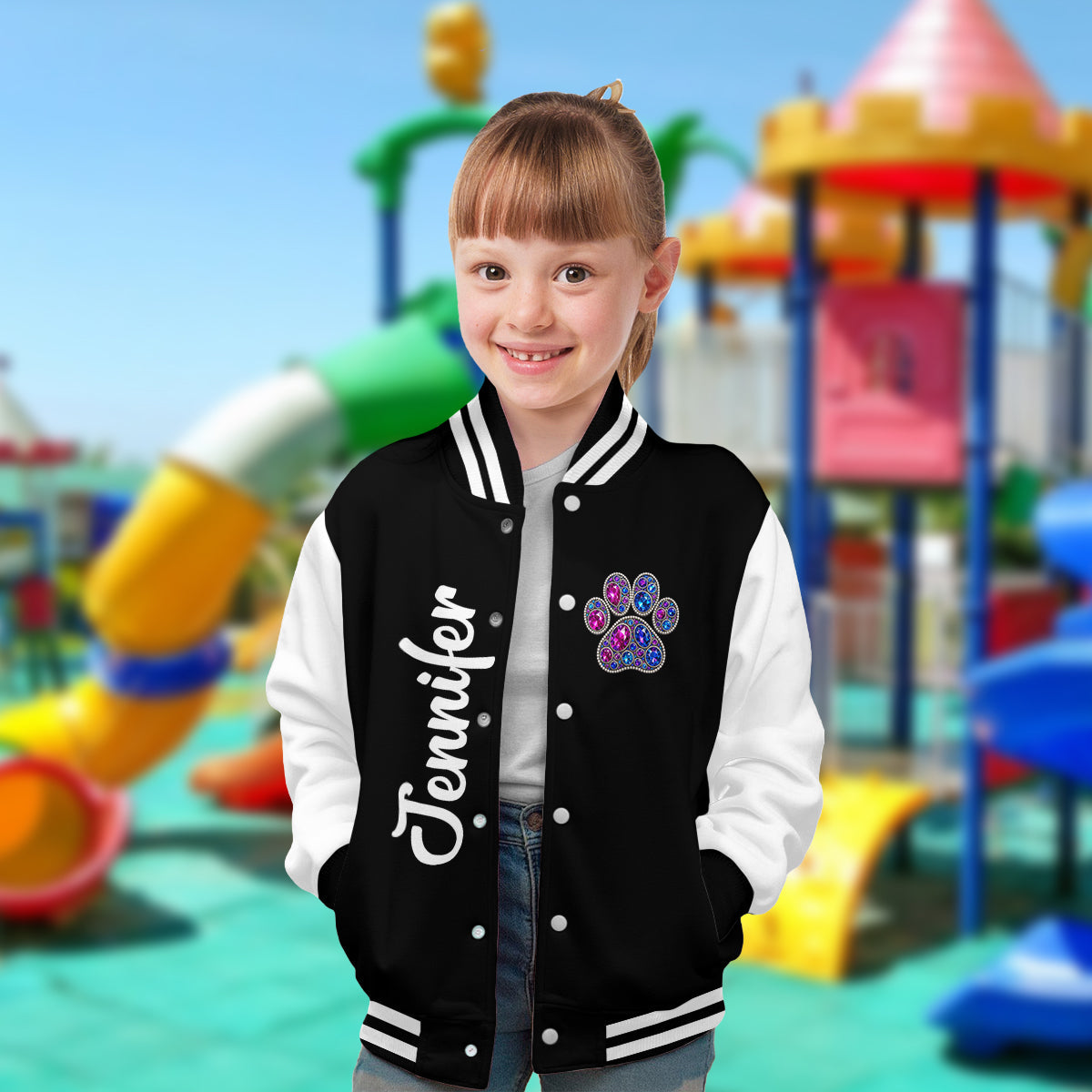Dog Mom - Personalized Dog Varsity Jacket