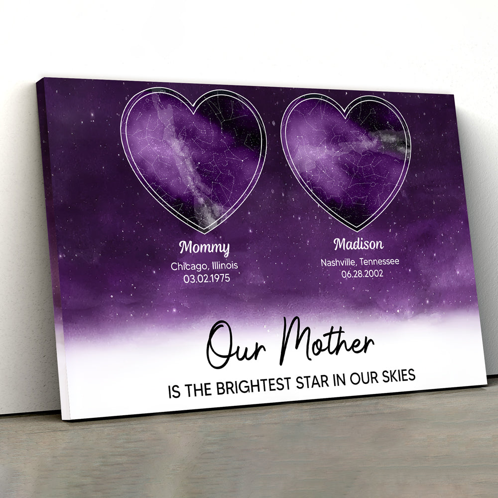 Personalized Star Map Poster/Canvas - Ideal Mother’s Day Gift