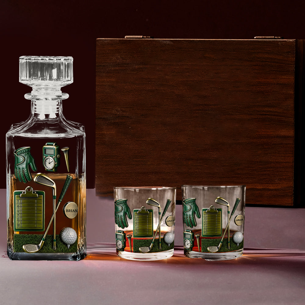 Golf is A Good Walk Spoiled - Personalized Golf Whiskey Glass