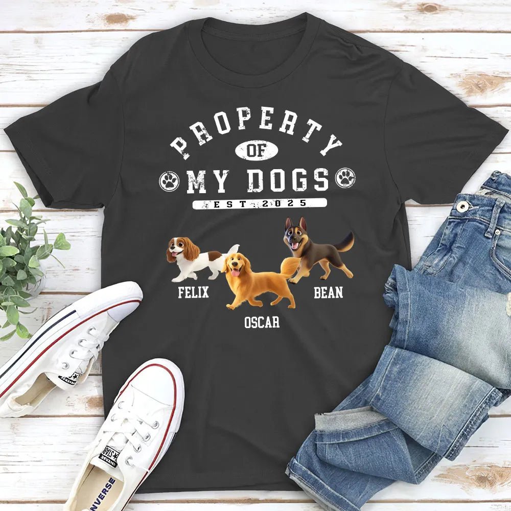 Custom Class Tee for Pet Parents - Proudly Owned by Your Pup, Fun Dog Lover Gift